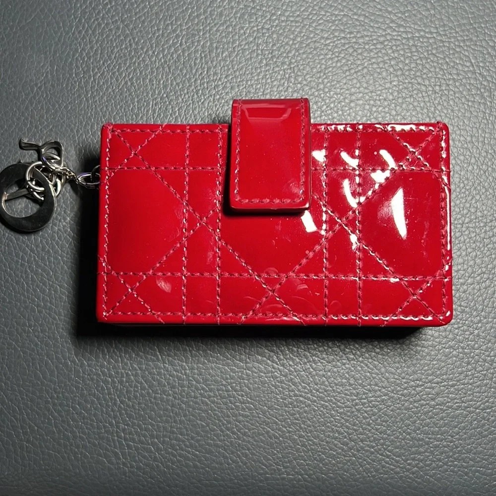Christian Dior Lady Dior 5 _gusset card holder